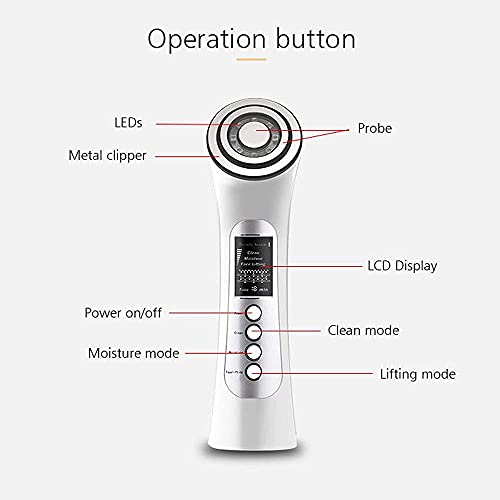 AAZX Ultrasonido EMS Cuerpo Infrarrojo para Adelgazar Masajeador,Masajeador Anticelulitico,Masajeador ultrasónico Profesional para Cara y Cuerpo Equipo de cavitación por ultrasonido