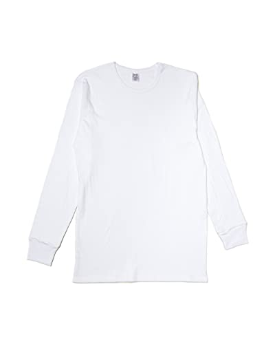Abanderado Termal algodón Invierno C/Redondo Camiseta térmica, Blanco, XXL para Hombre