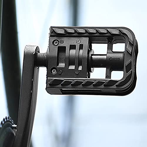 ABOOFAN 1 par bicicleta pedal universal bicicleta antideslizante nylon cojinete pedales ligero Ciclismo pedal reemplazo para casa tienda negro