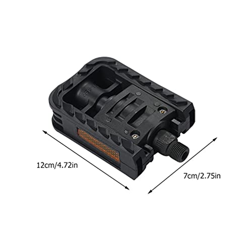 ABOOFAN 1 par bicicleta pedal universal bicicleta antideslizante nylon cojinete pedales ligero Ciclismo pedal reemplazo para casa tienda negro