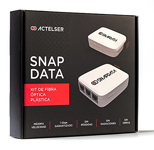 ACTELSER Kit Básico de Fibra Óptica Plástica Snap Data (30 Metros)