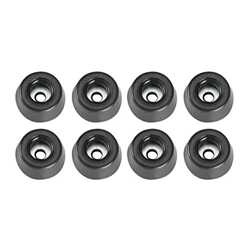 Adam Hall hardware - Juego de patas de goma, negras, en bolsa
