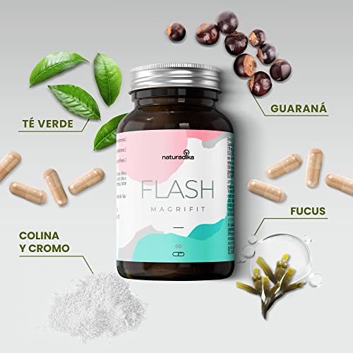 Adelgazar Rapido y Efectivo Mujer MAGRIFIT FLASH | Pastillas para Adelgazar Muy Rapido con dieta y deporte | efecto Quema Grasas Adelgazante Mujer | Pastillas para Adelgazar Efectivas | Quemagrasas