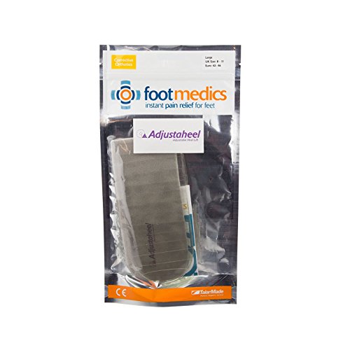 adjustaheel Heel Lift | Tratamiento tendinitis de Aquiles y longitud de pierna discrepancia | 17 extraíble Altura capas para graduado Raise Tratamiento Large | Size 9 & Up