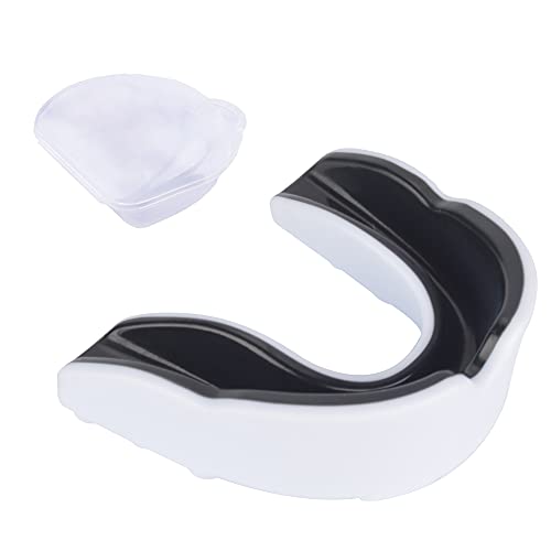 AIBAOBAO Protector bucal deportivo, protector bucal moldeable con funda, protector bucal junior y adulto para deportes de contacto, boxeo, MMA, lucha, rugby, hockey