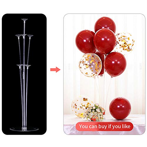 AICHUANGBAO 6 Juegos de Kit de Soporte de Globo Transparente, para Fiesta Cumpleaños Evento Fiesta Bodas (6PCS)