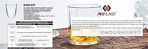 AKIPLAST ONDA - Caja 6 Vasos Policarbonato Resina 35Cl