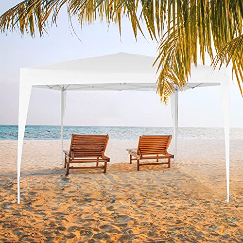 Aktive 53857 - Cenador cuadrado Aktive Garden polietileno blanco