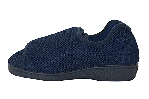 ALBEROLA-Zapatillas de Estar por Casa/Extra Ancha/Téxtil/Colores Negro/Beige/Especial Pies con Vendaje/Ancho Especial/Hombre/Mujer/Tallas 36/46 (Numeric_35)