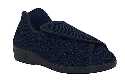 ALBEROLA-Zapatillas de Estar por Casa/Extra Ancha/Téxtil/Colores Negro/Beige/Especial Pies con Vendaje/Ancho Especial/Hombre/Mujer/Tallas 36/46 (Numeric_35)