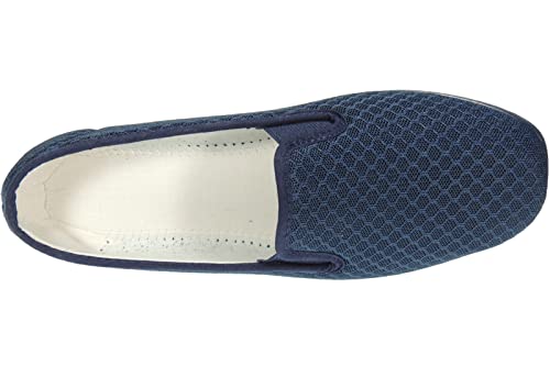 Alcalde Zapatilla Cerrada Rejilla Nailon Calada para Verano con Elásticos Laterales para Mujer Marino Talla 39