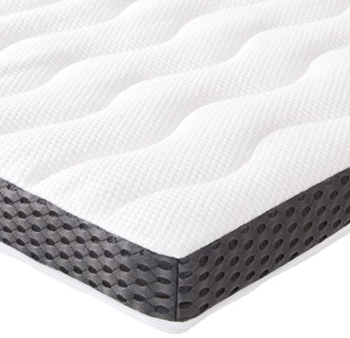 Amazon Basics - Cubrecolchón de espuma con memoria confortable , 7 cm - 150 x 200 cm