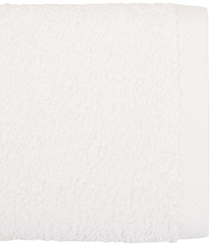 Amazon Basics - Paños de algodón (30,5 x 30,5 cm), pack de 24 - Blanco