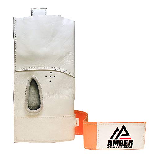 Amber Athletic Gear HGLV-L-L Martillo Competencia Guantes Mano Izquierda, color Blanco, talla L