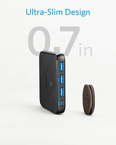 Anker PowerPort Atom III Slim USB-C - Cargador (65 W, 4 puertos, PIQ 3.0 y GaN, con entrada USB-C de 45 W, para MacBook, USB C portátiles, iPad Pro, iPhone, Galaxy, Pixel y más)