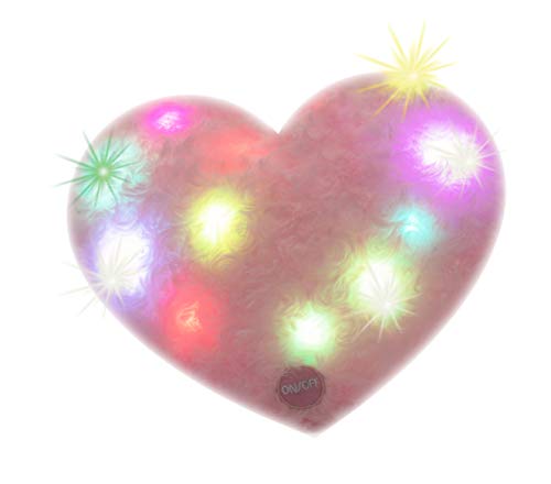 APEX GIFTS - Cojín con Forma de corazón con Luz - Rosa