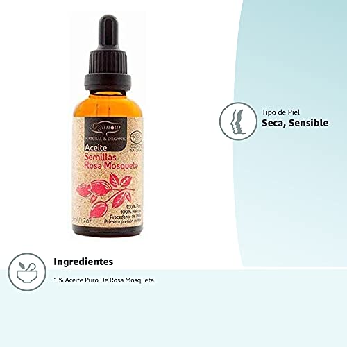 Arganour Rosehip Oil 100% Pure Tratamiento Corporal - 50 ml