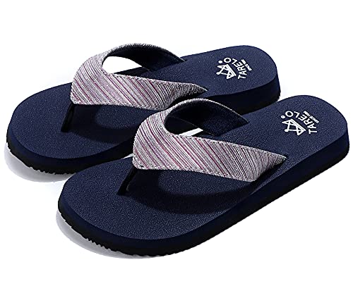 ARRIGO BELLO Chanclas Mujer Flip Flop Glitter Chancletas Verano Suela Gruesa Sandalias Suave Antideslizantes Interior Exterior Playa Sandalias de Piscina Tamañ 36-41 (Azul, numeric_37)