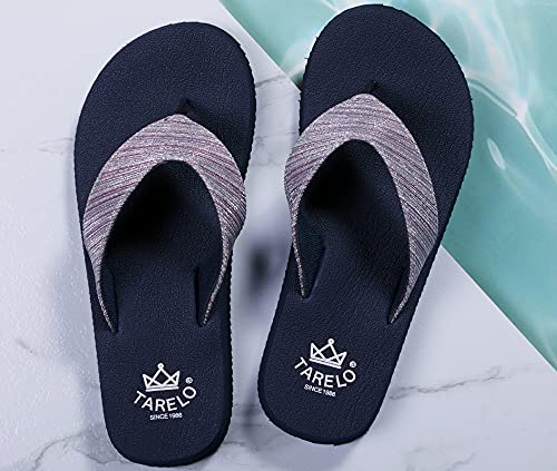 ARRIGO BELLO Chanclas Mujer Flip Flop Glitter Chancletas Verano Suela Gruesa Sandalias Suave Antideslizantes Interior Exterior Playa Sandalias de Piscina Tamañ 36-41 (Azul, numeric_37)