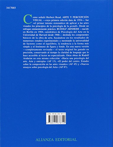 Arte y percepción visual: Psicología del ojo creador (Alianza forma (AF))
