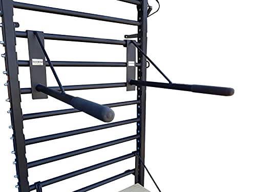 ARTIMEX Barra Triceps Plegable para espaldera - se Utiliza en hogares, gimnasios o centros de Fitness para Entrenamiento y Fitness, código 270-FI (Negro)