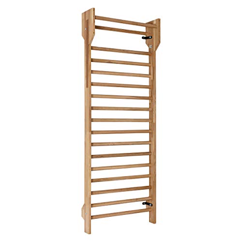 ARTIMEX Espaldera para Fisioterapia y Gimnasia - se Utiliza en hogares, gimnasios, clínicas, escuelas o centros de Fitness - de Madera Natural (Roble), 240x90 cm, código 279