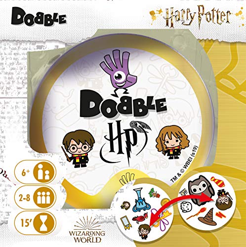Asmodee Dobble Harry Potter 2021 - Juego de observación, de Cartas (versión en francés)
