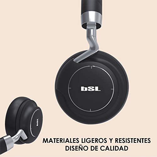 Auriculares inalámbricos de Diadema de 40mm Bluetooth CBSL-20X| de 5 a 6 Horas de autonomía en reproducción | con cancelación de Ruido |batería Recargable de Litio incorporada.