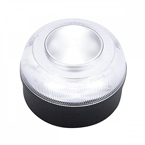 AUTO LABEL Luz Emergencia V16 Recargable Homologada DGT, Base Magnética, Señal V16, Set de 2 Luces