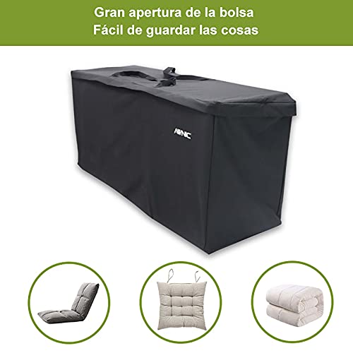 Awnic Funda protectora impermeable y resistente al Bolsa de almacenamiento y funda protectora para cojín de salón 600D, 125 x 40 x 55 cm