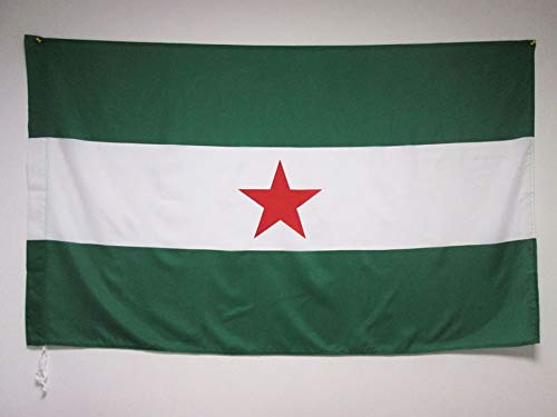 AZ FLAG Bandera de Andalucia ARBONAIDA 150x90cm para Palo - Bandera INDEPENDENTISTA ANDALUZA - NACIONALISMO Andaluz 90 x 150 cm