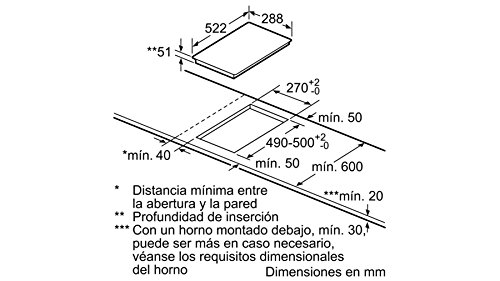 Balay 3EB930LQ - Placa modular de inducción, 2 Zonas, 30 cm, 175 Wh/kg , Negro, Control Deslizante con 17 niveles de cocción, Programación de tiempo de cocción