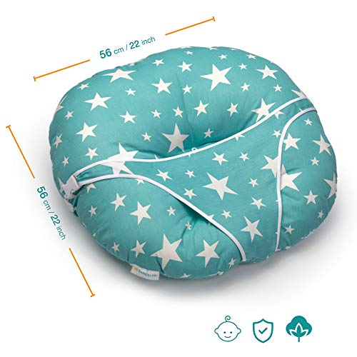 BANBALOO-Tumbona para Recién Nacido- Hamaca Bebé portátil- Nido Bebé neonato-Cojín Cuna de día -Cuco para Bebés- Ideal embarazo y Lactancia- Regalo Original nacimiento-Baby Shower niño y niña.