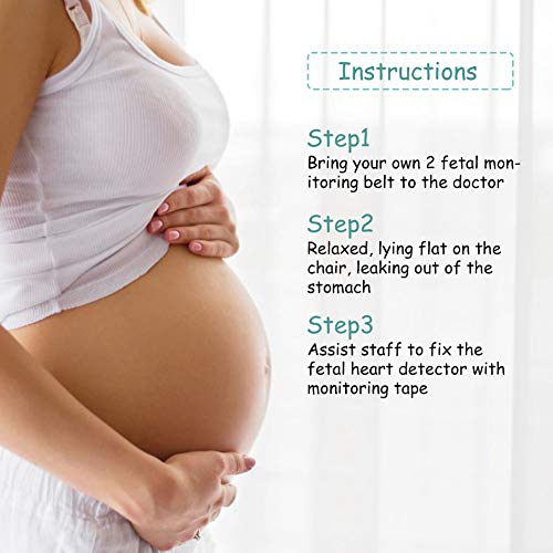 bandas de control del embarazo, cinturón de mujer embarazada, cinturón control cinturón de control del corazón fetal para mujeres embarazadas cinturón control del corazón fetal vendaje control fetal
