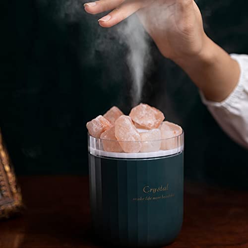 Baoblaze 2 Humidificador de Sal del Himalaya Aroma Difusor de Aceites Esenciales Purificador Luz LED Hogar