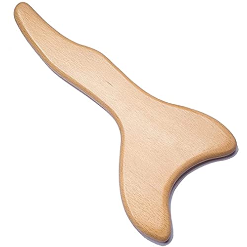 BAQI 1 herramienta de drenaje linfático de madera, herramientas de masaje de terapia de raspado de gua sha de madera, herramienta de esculpir el cuerpo para piernas traseras brazos