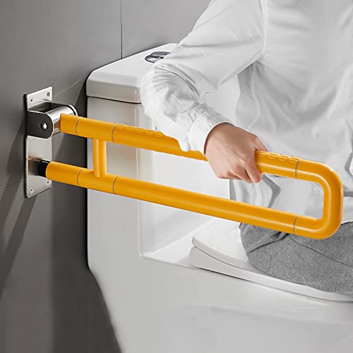 Barandilla Plegable Antideslizante Aseo,Soporte Ayuda De Baño Para Ancianos Y Minusválidos,Handicap Pasamanos De Baño,Asa De Acero Inoxidable Para Baño,Asa De Seguridad (60cm/23.6in,B)
