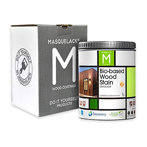 Barniz Madera Exterior | Color Dark Teka | 1 Litro | Barniz ecológico para todo tipo de Madera | Lasur Madera Exterior | Flexible y transpirable, resistente al agua y al moho
