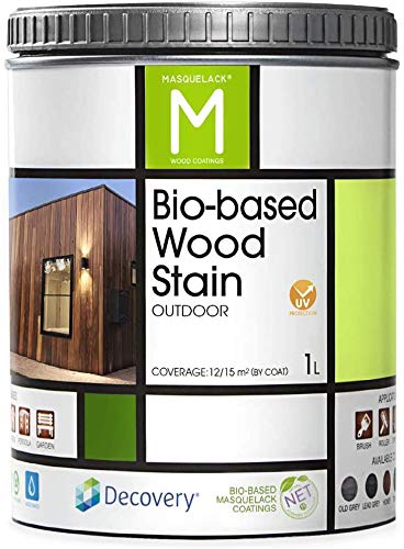 Barniz Madera Exterior | Color Dark Teka | 1 Litro | Barniz ecológico para todo tipo de Madera | Lasur Madera Exterior | Flexible y transpirable, resistente al agua y al moho