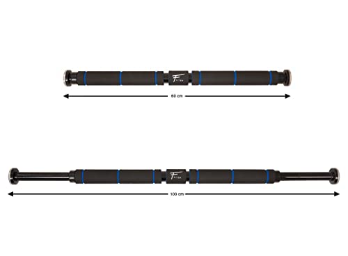 Barra de tracción Fitem - Barra de puerta - Pull up Bar - Chin up Bar - Barra de musculación de la parte superior del cuerpo - De acero sólido y soporta hasta 130 kg
