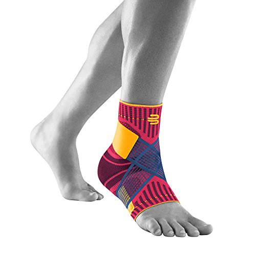 Bauerfeind Tobillera unisex"Ankle Support", 1 tobillera para deportes como fútbol, fitness y correr, no se dobla gracias a la tobillera de vendaje, color rosa, L
