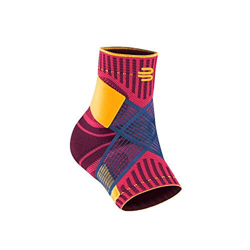 Bauerfeind Tobillera unisex"Ankle Support", 1 tobillera para deportes como fútbol, fitness y correr, no se dobla gracias a la tobillera de vendaje, color rosa, L