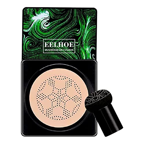 BB Cream Líquida Fundación Cojín De Aire con Cabeza De Hongo Mushroom Head Air Cushion BB Cream Ocultador Base De Maquillaje Hidratante Corrector Permeable Al Aire Brillo Natural