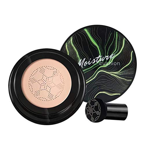 BB Cream Mushroom Head Air Cushion Grzyb Poduszka Powietrzna krem + gąbka grzybiczna BB/CC Cream Air Cushion Foundation Compact Cover Moist Makeup (Color Natural)