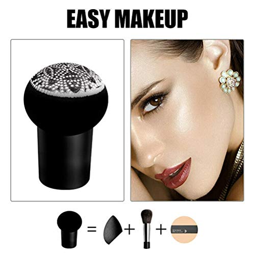 BB Cream Mushroom Head Air Cushion Grzyb Poduszka Powietrzna krem + gąbka grzybiczna BB/CC Cream Air Cushion Foundation Compact Cover Moist Makeup (Color Natural)