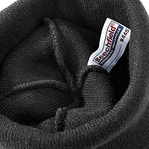 Beechfield - Gorro Beanie básico de Invierno Unisex Hombre Mujer (Ideal para Estampar/Imprimir) (Talla Única) (Azul eléctrico)