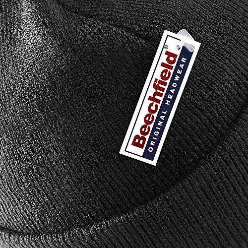 Beechfield - Gorro Beanie básico de Invierno Unisex Hombre Mujer (Ideal para Estampar/Imprimir) (Talla Única) (Azul eléctrico)