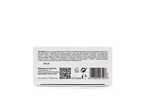 Bella Aurora Tratamiento Despigmentante Facial Intensivo, 15 Ampollas, Anti-Manchas Piel, Quita-Manchas Cara, Bio 10 Forte, 60 Mililitros