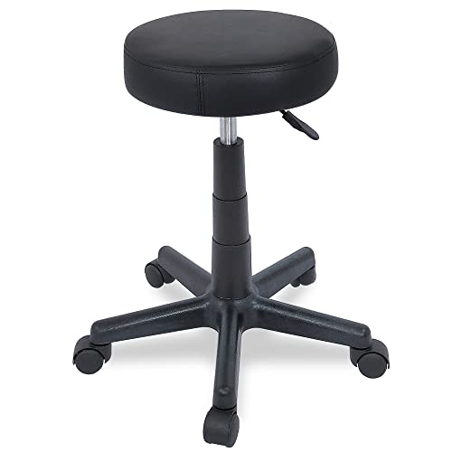 BELTOM Taburete ERGONÓMICO Regulable MANICURA PEDICURA Silla CASA Studio Tatuaje Masaje - Negro