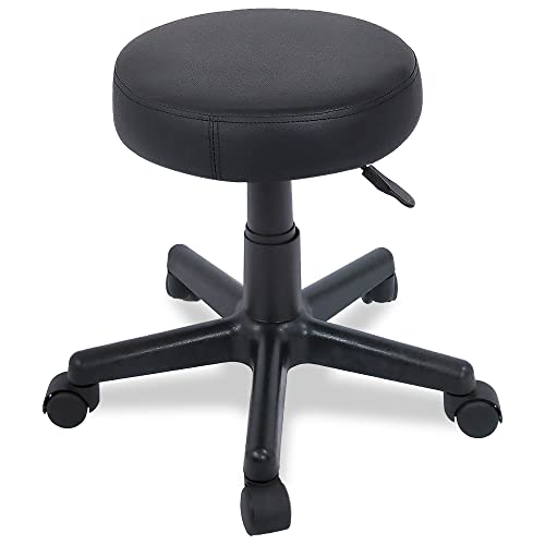 BELTOM Taburete ERGONÓMICO Regulable MANICURA PEDICURA Silla CASA Studio Tatuaje Masaje - Negro
